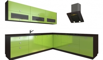 Кухня Фисташка BMS зеленого цвета
