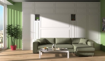 Двуспальная Шкаф-кровать с диваном Классика BMS