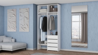 Стеллаж для одежды Мирта 45 BMS из ЛДСП