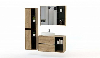 Комплект для ванной комнаты Стив 2 BMS комплект с тумбой, раковиной, зеркалом