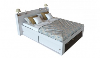 Кровать с полками Лея 14 BMS по индивидуальному заказу