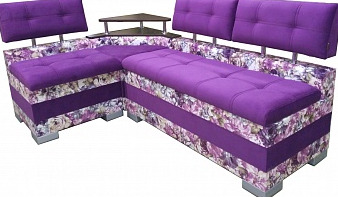 Кухонный угловой диван Техас BMS с цветами