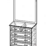 Чертеж Комод №8 BMS