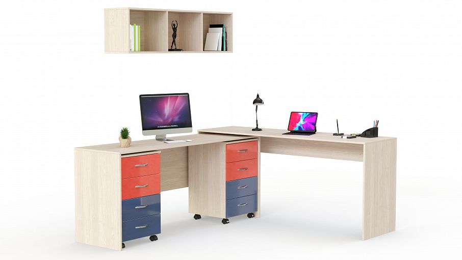 Письменный стол для двоих Локи 181 BMS - Фото