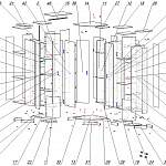 Схема сборки Шкаф угловой Меркурий 1.15 BMS
