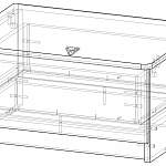 Чертеж Тумба прикроватная Клеопатра ТД-111.03.01 BMS