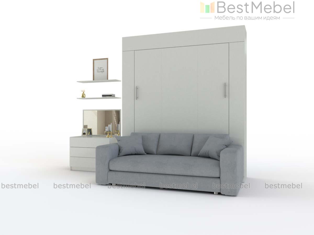 Шкаф-кровать с диваном Лакс 2 BMS - Фото