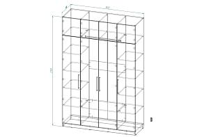Распродажа - Распашной шкаф Вилета 8  (1800х2700х600)