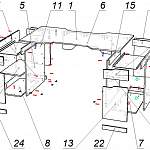 Схема сборки Игровой стол Вайт 6 BMS
