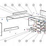 Схема сборки Угловой компьютерный стол Эсмин 1 BMS
