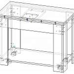 Чертеж Журнальный столик Сокол СЖ-1 BMS