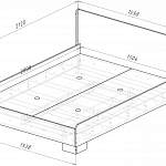 Чертеж Кровать Оливия BMS
