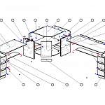 Схема сборки Угловой письменный стол для двоих Фреско 44 BMS