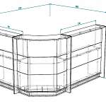 Чертеж Стойка ресепшн Фортуна 9 BMS