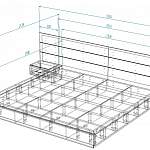 Чертеж Кровать Дождь 2 BMS