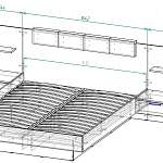 Чертеж Кровать Марк Асти BMS