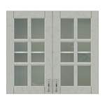 Шкаф верхний 2 двери Лондон со стеклом BMS - Фото 2