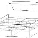 Чертеж Кровать Милана М10 BMS