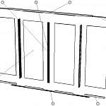 Схема сборки Двери-купе Алекс 1 BMS