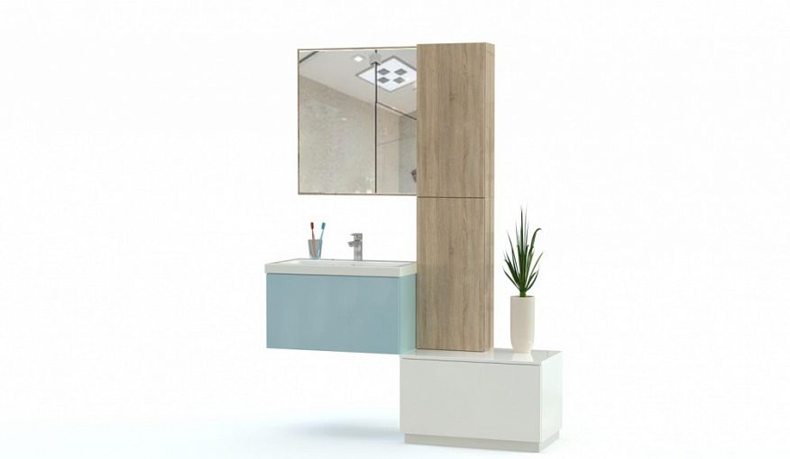 Мебель для ванной комнаты Ристо 4 BMS - Фото