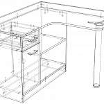 Чертеж Стол Коллаж-2 BMS