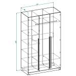 Схема сборки Шкаф распашной Айва 18 BMS