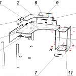 Схема сборки Геймерский стол Фараон-5 BMS