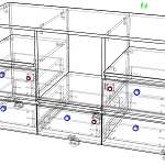 Чертеж Тумба для оргтехники Марко 7 BMS