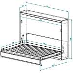 Шкаф-кровать трансформер Ная 2 BMS