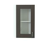 Шкаф верхний торцевой остекленный Лофт BMS - Фото 1