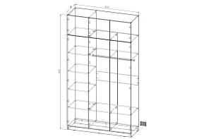 Распродажа - Шкаф распашной Томми 34 (1450х2600х500)