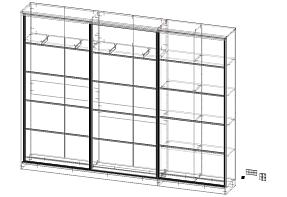 Распродажа - Шкаф-купе Бастай  (3000х2300х400)