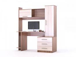 Распродажа - Стол с пеналом Руби-1 BMS (1400х1750х650)