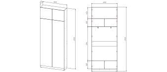 Распродажа - Шкаф распашной Ангард 35 (1000*2500*300) (1000х2500х300)