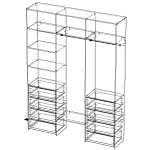 Схема сборки Стеллаж для одежды Мирта 11 BMS