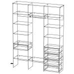 Схема сборки Стеллаж для одежды Мирта 10 BMS