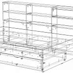 Чертеж Кровать детская Мия 11 BMS