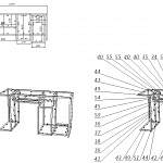 Чертеж Стол компьютерный Виктор 4 BMS