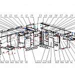 Схема сборки Угловой письменный стол для двоих Веста 5 BMS