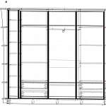 Чертеж Шкаф-купе sk-072 BMS