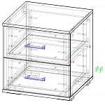 Чертеж Прикроватная тумба Модерн 6 BMS