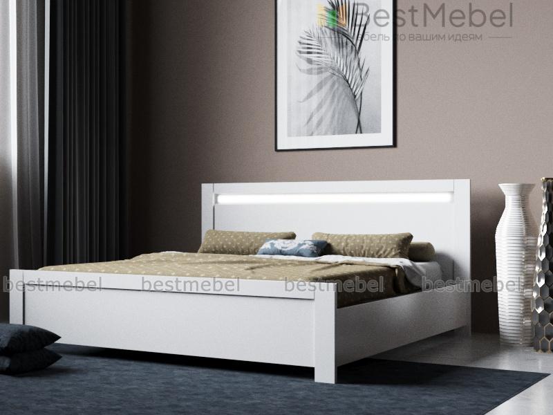 Кровать Йорк с подсветкой BMS - Фото