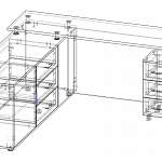 Чертеж Стол руководителя Эдди 2 BMS