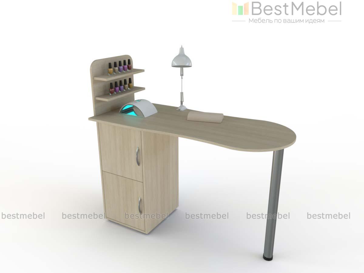 Стол для маникюра с дверками Сиена BMS - Фото
