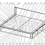 Схема сборки Кровать с ящиком Норд 2 BMS