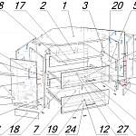 Схема сборки Тумба угловая Мадлен 4 BMS