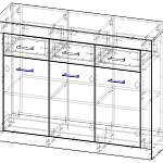 Чертеж Комод Астера-3 BMS