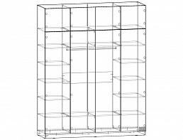 Распродажа - Распашной шкаф Пакс Форсанд 31 white (2000х2500х600)