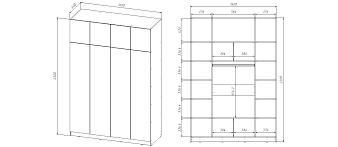 Распродажа - Шкаф распашной Ангард 31  (1600х2300х600)