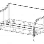 Чертеж Кровать Лакки 16 BMS